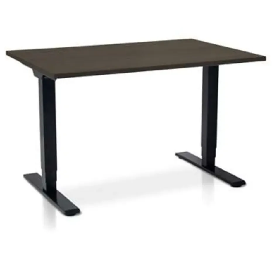 MRC COMFORT elektrisch zit sta bureau - 120x80 - bruin eiken