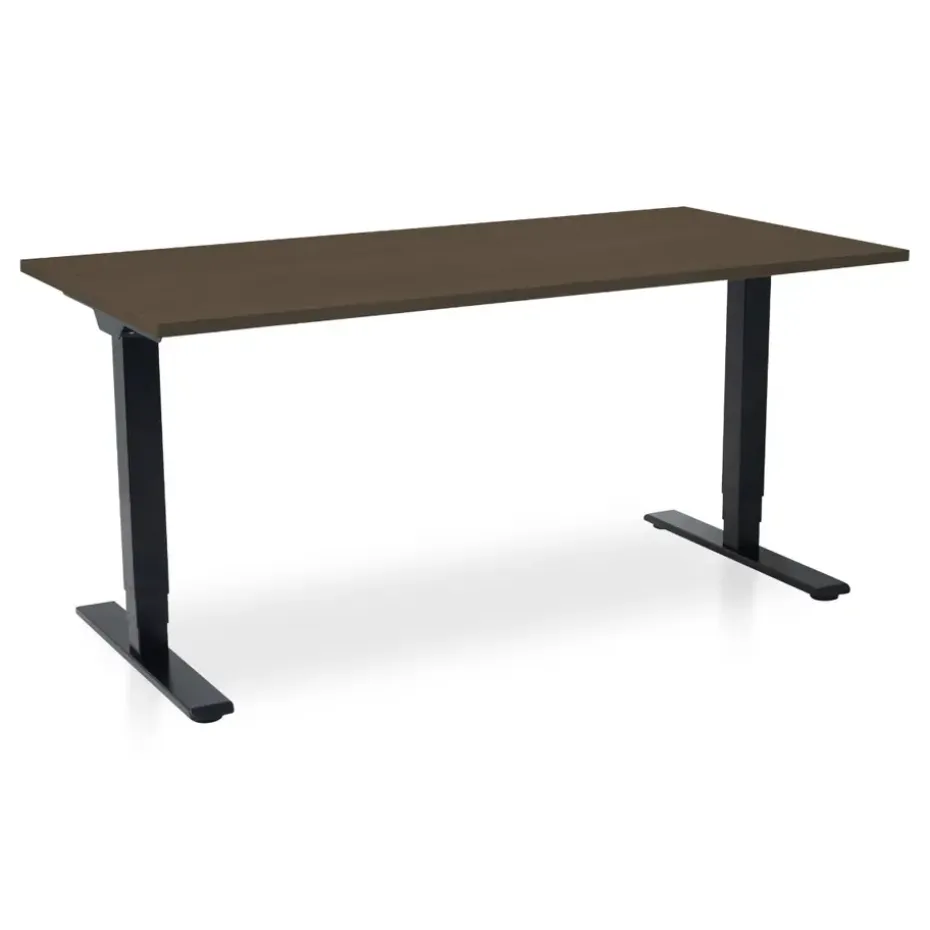 MRC COMFORT elektrisch zit sta bureau - 180x80 - bruin eiken