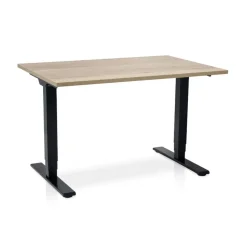 MRC COMFORT Set - Zit-sta bureau + stoel - 120x80 - robuust eiken