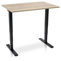 MRC COMFORT Set - Zit-sta bureau + stoel - 120x80 - robuust eiken