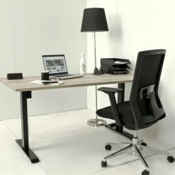 MRC EASY elektrisch ARBO zit-sta bureau - 140x80 cm - robuust eiken
