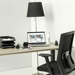 MRC EASY Set - Zit-sta bureau + bureaustoel - 160x80 - robuust eiken