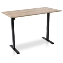 MRC EASY Set - Zit-sta bureau + bureaustoel - 160x80 - robuust eiken