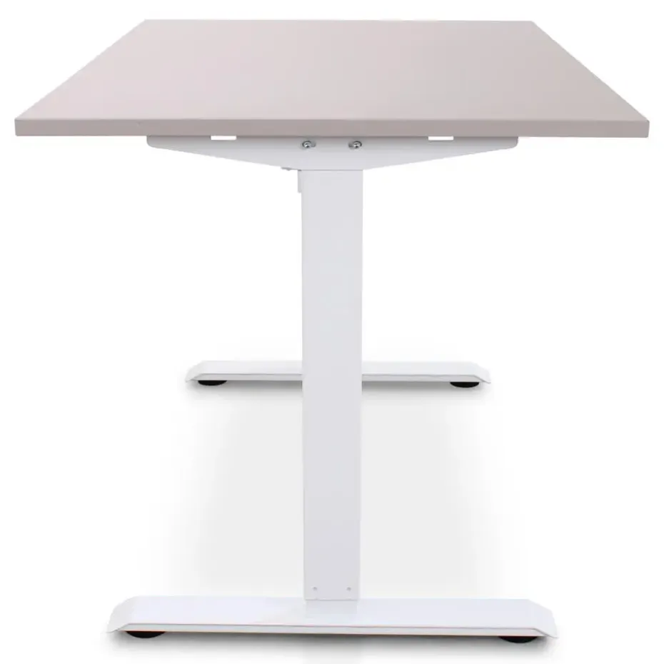 MRC EASY Zit-Sta Bureau – Elektrisch Verstelbaar – 140x80 cm – Blad Sand Grey