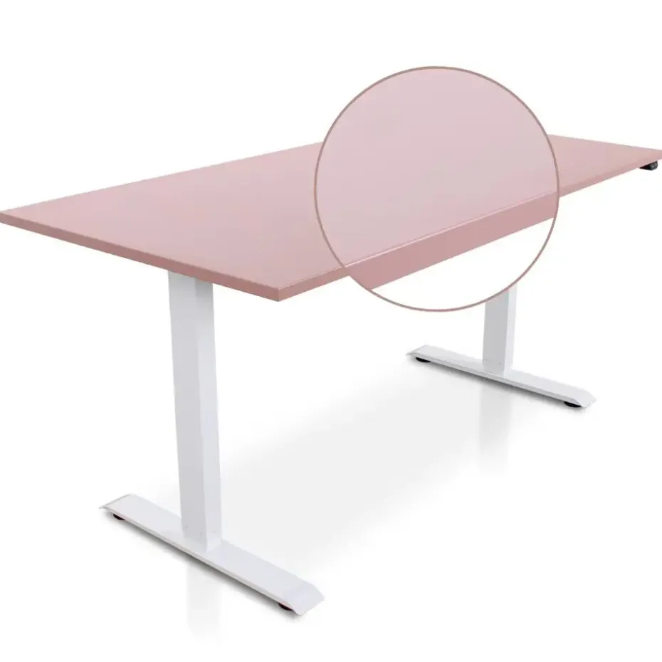 MRC EASY Zit-Sta Bureau – Elektrisch Verstelbaar – 160x80 cm – Blad Dusty Rose