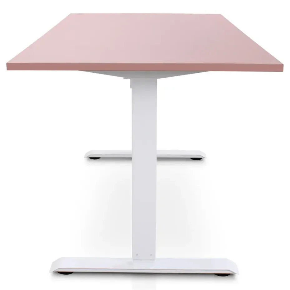 MRC EASY Zit-Sta Bureau – Elektrisch Verstelbaar – 160x80 cm – Blad Dusty Rose