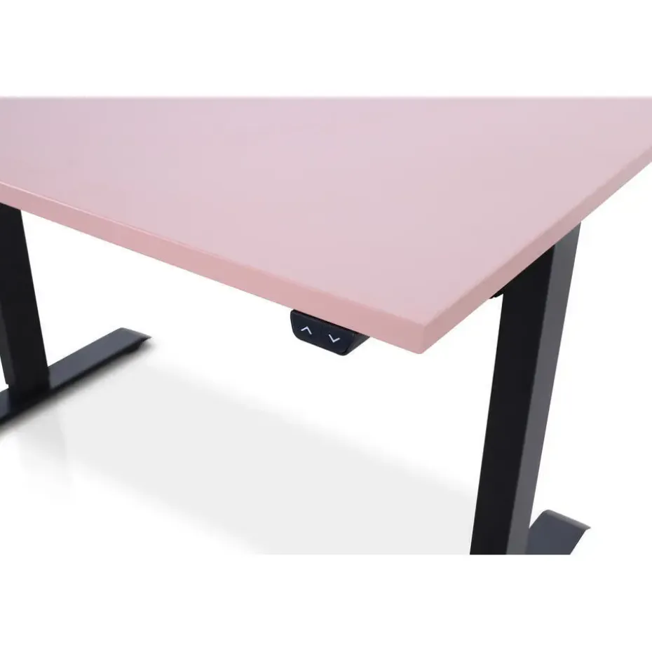 MRC EASY Zit-Sta Bureau – Elektrisch Verstelbaar – 120x80 cm – Blad Dusty Rose