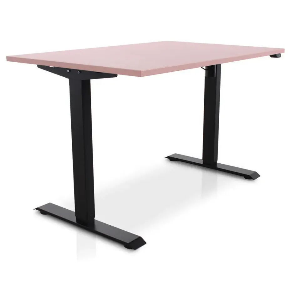 MRC EASY Zit-Sta Bureau – Elektrisch Verstelbaar – 120x80 cm – Blad Dusty Rose