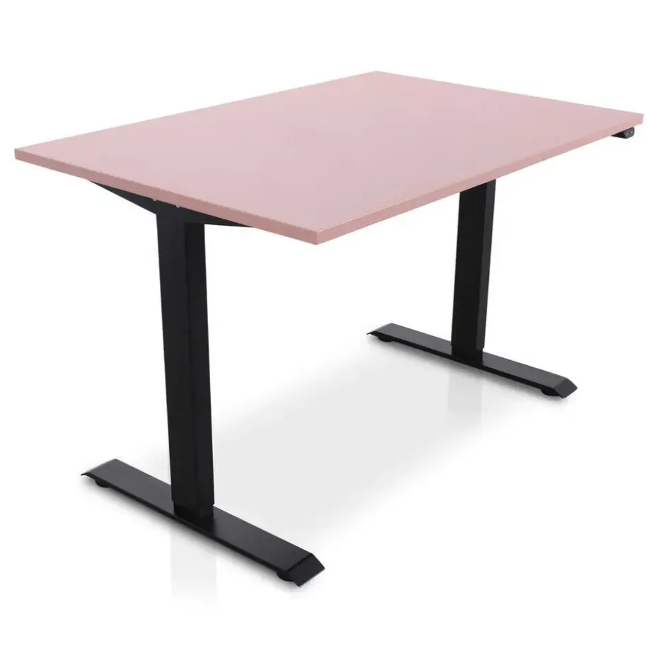 MRC EASY Zit-Sta Bureau – Elektrisch Verstelbaar – 120x80 cm – Blad Dusty Rose