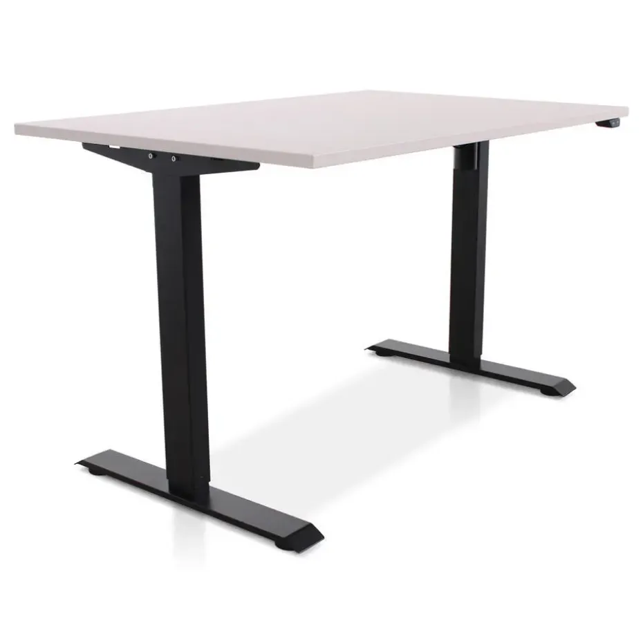MRC EASY Zit-Sta Bureau – Elektrisch Verstelbaar – 120x80 cm – Blad Sand Grey