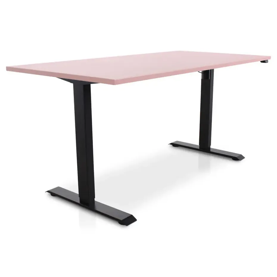 MRC EASY Zit-Sta Bureau – Elektrisch Verstelbaar – 160x80 cm – Blad Dusty Rose