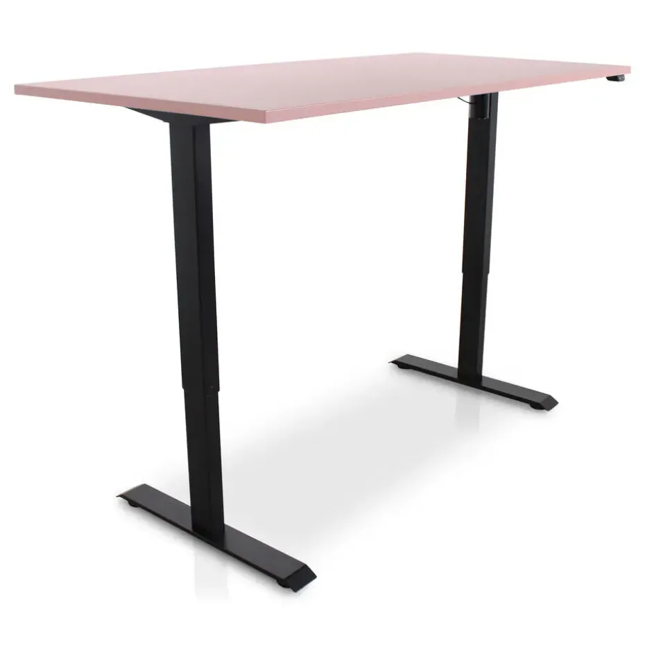 MRC EASY Zit-Sta Bureau – Elektrisch Verstelbaar – 160x80 cm – Blad Dusty Rose