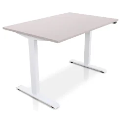 MRC EASY Zit-Sta Bureau – Elektrisch Verstelbaar – 120x80 cm – Blad Sand Grey