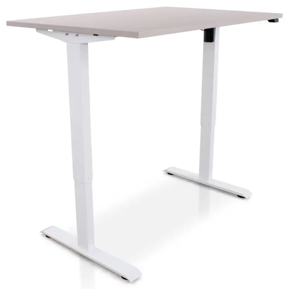 MRC EASY Zit-Sta Bureau – Elektrisch Verstelbaar – 120x80 cm – Blad Sand Grey
