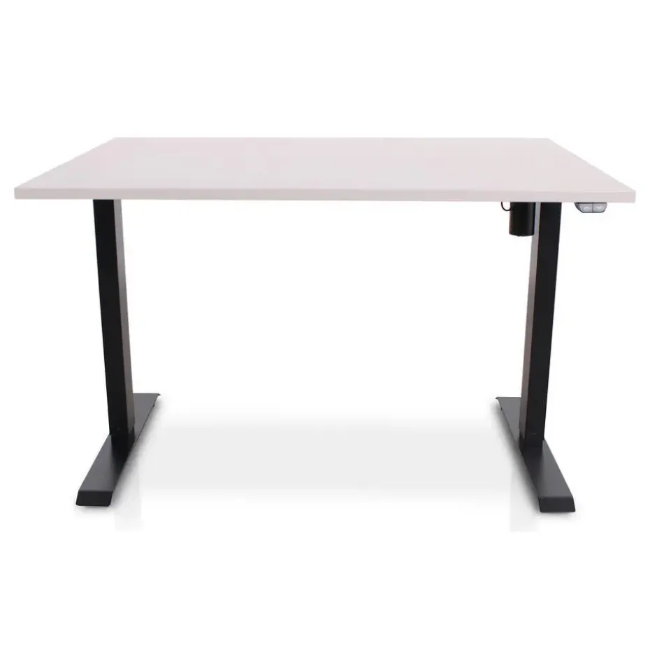 MRC EASY Zit-Sta Bureau – Elektrisch Verstelbaar – 140x80 cm – Blad Sand Grey