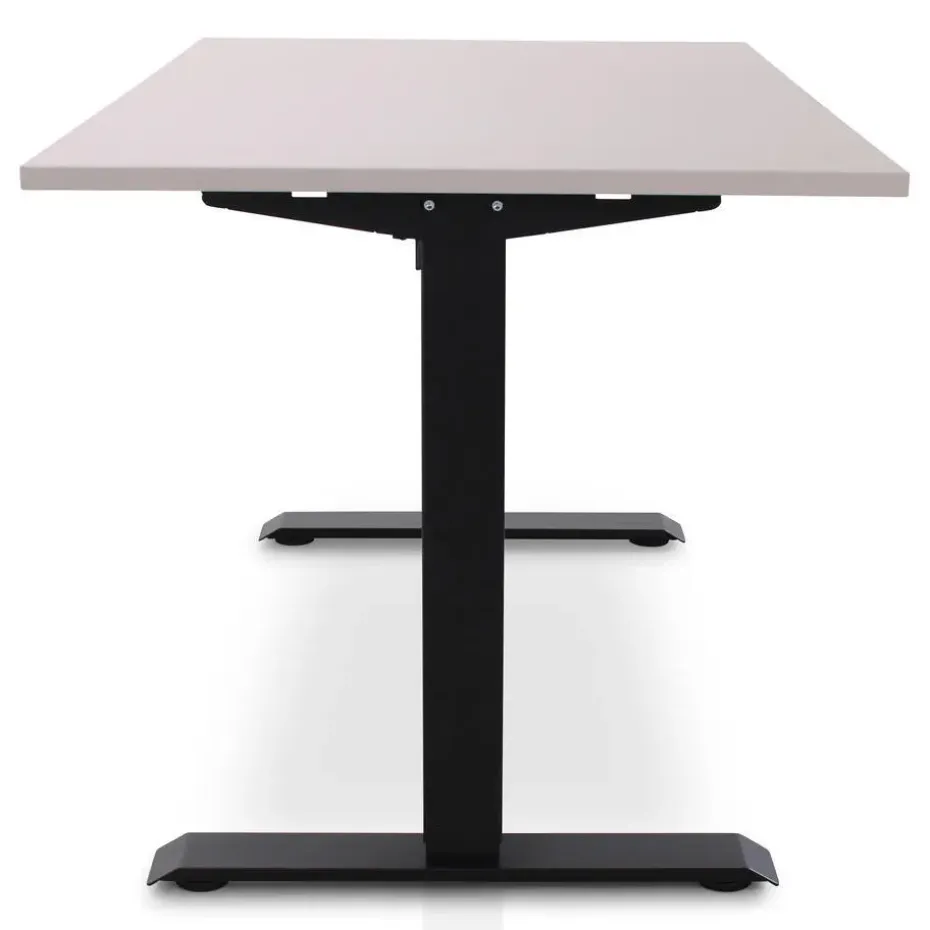 MRC EASY Zit-Sta Bureau – Elektrisch Verstelbaar – 140x80 cm – Blad Sand Grey