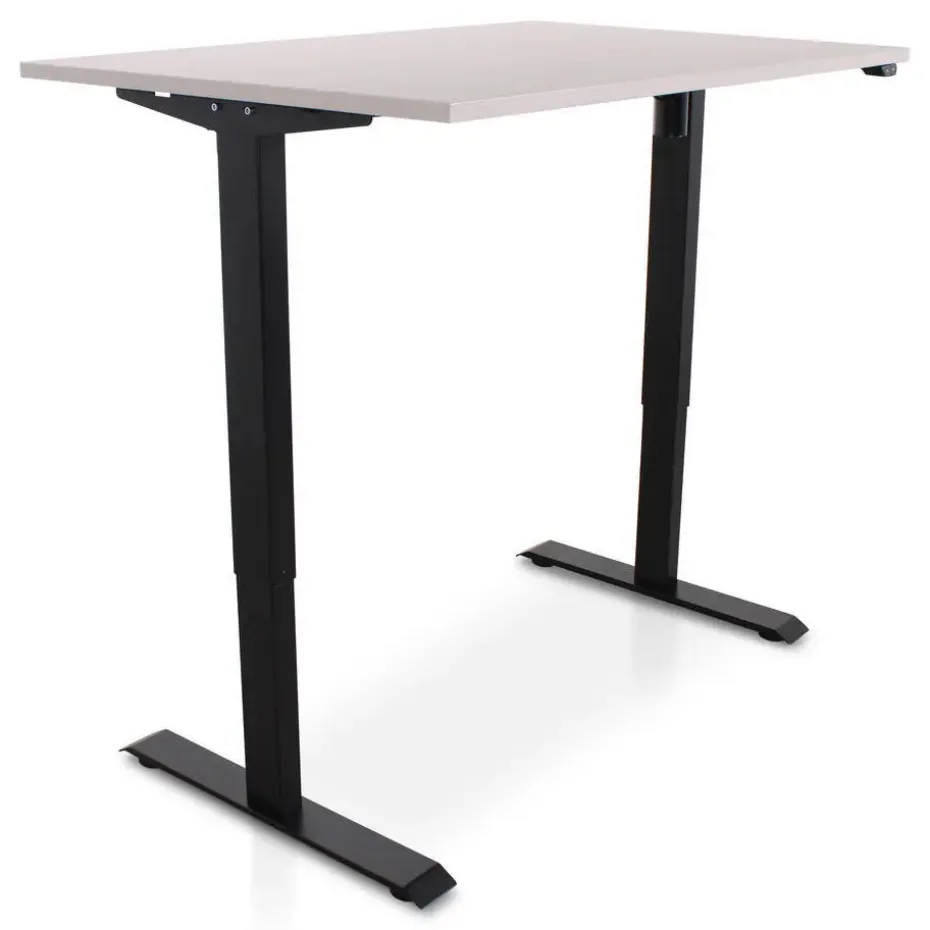 MRC EASY Zit-Sta Bureau – Elektrisch Verstelbaar – 140x80 cm – Blad Sand Grey