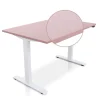 MRC EASY Zit-Sta Bureau – Elektrisch Verstelbaar – 120x80 cm – Blad Dusty Rose