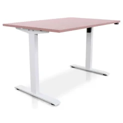 MRC EASY Zit-Sta Bureau – Elektrisch Verstelbaar – 120x80 cm – Blad Dusty Rose