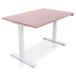 MRC EASY Zit-Sta Bureau – Elektrisch Verstelbaar – 120x80 cm – Blad Dusty Rose