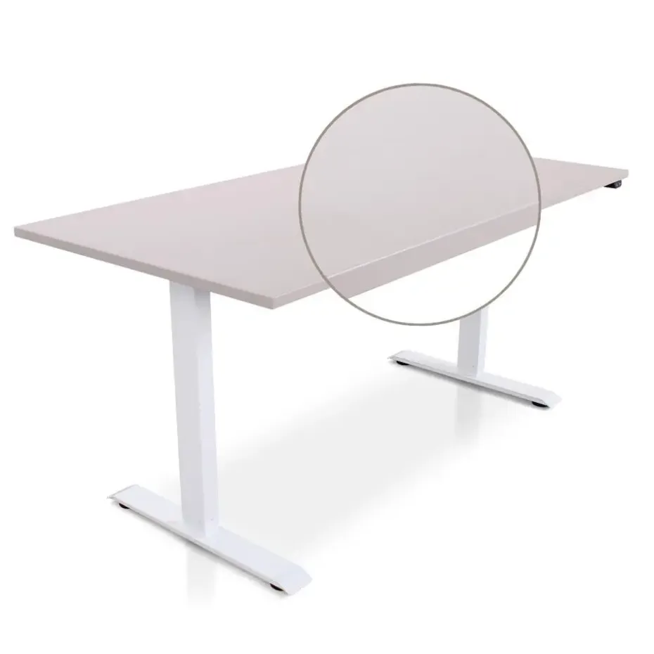 MRC EASY Zit-Sta Bureau – Elektrisch Verstelbaar – 160x80 cm – Blad Sand Grey