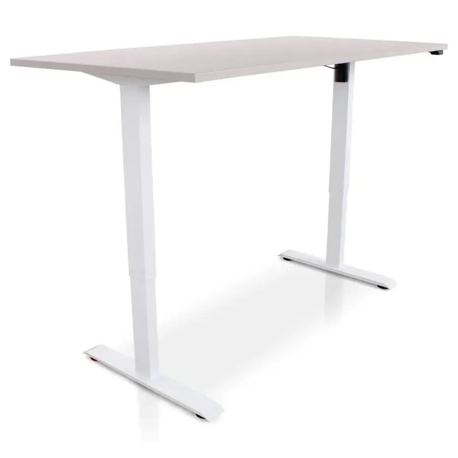 MRC EASY Zit-Sta Bureau – Elektrisch Verstelbaar – 160x80 cm – Blad Sand Grey