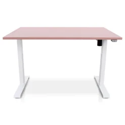 MRC EASY Zit-Sta Bureau – Elektrisch Verstelbaar – 140x80 cm – Blad Dusty Rose