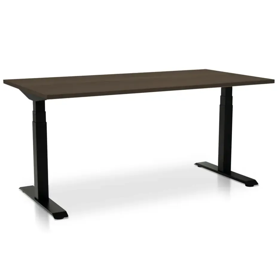 MRC PRO elektrisch ARBO zit-sta bureau - 140x80 cm - bruin eiken