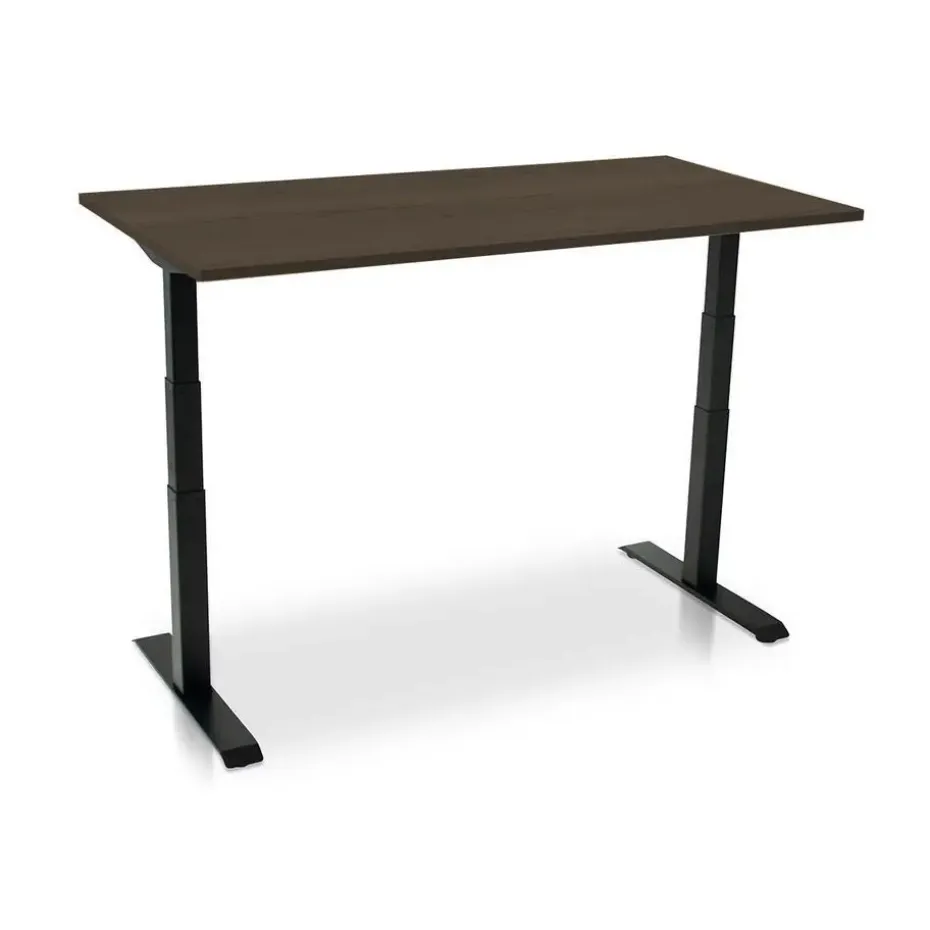 MRC PRO elektrisch ARBO zit-sta bureau - 140x80 cm - bruin eiken
