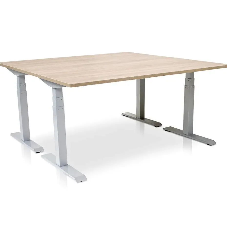 MRC PRO elektrisch ARBO zit-sta bureau - 160x80 cm - midden eiken