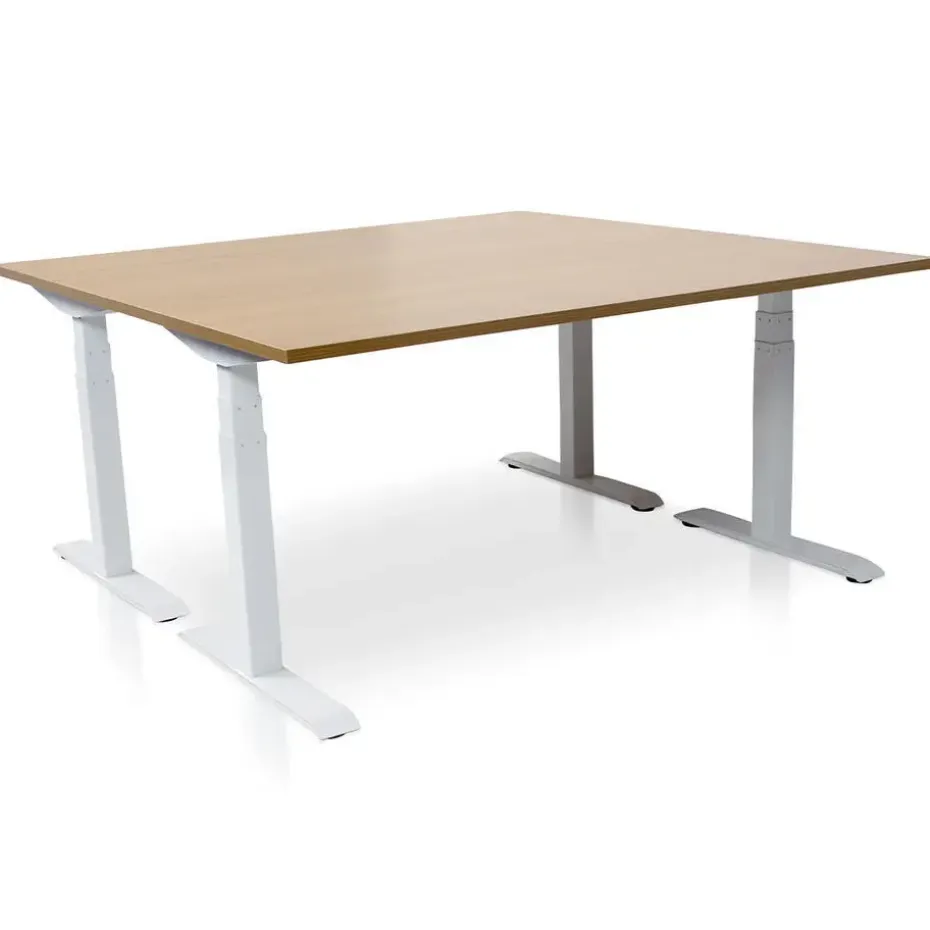 MRC PRO elektrisch ARBO zit-sta bureau - 140x80 cm - havanna
