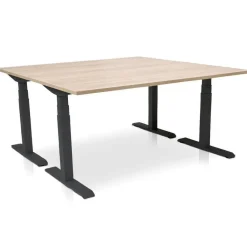 MRC PRO elektrisch ARBO zit-sta bureau - 120x80 cm - midden eiken