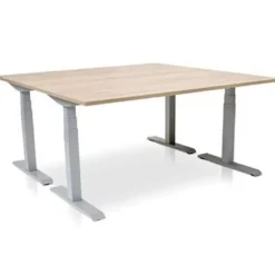 MRC PRO elektrisch ARBO zit-sta bureau - 120x80 cm - midden eiken