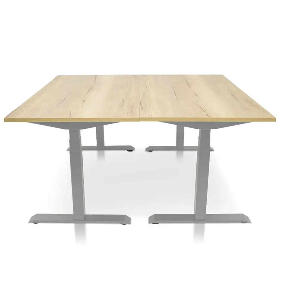 MRC PRO elektrisch ARBO zit-sta bureau - 120x80 cm robuust eiken