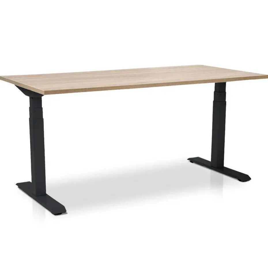 MRC PRO elektrisch ARBO zit-sta bureau - 160x80 cm - midden eiken