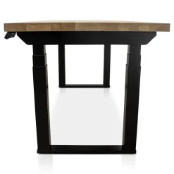 MRC PRO Solid zit-sta bureau massief eiken blad 140x80 zwart NEN-EN527