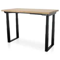 MRC PRO Solid zit-sta bureau massief eiken blad 180x90 zwart NEN-EN527