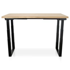 MRC PRO Solid zit-sta bureau massief eiken blad 180x90 zwart NEN-EN527
