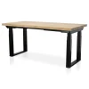 MRC PRO Solid zit-sta bureau massief eiken blad 160x80 zwart NEN-EN527