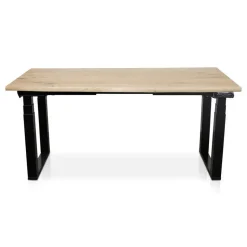 MRC PRO Solid zit-sta bureau massief boomstamblad 180x90 zwart NEN-EN527