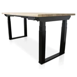 MRC PRO Solid zit-sta bureau massief boomstamblad 180x90 zwart NEN-EN527