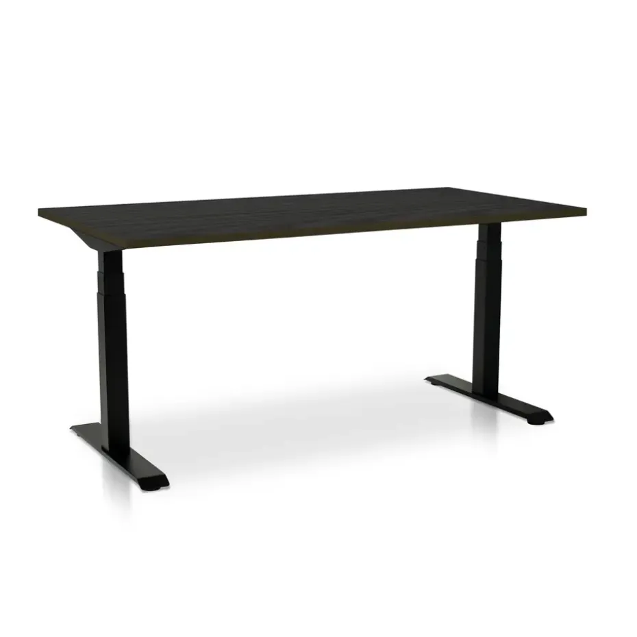 MRC PRO-L 2.0 elektrisch ARBO zit-sta bureau - 160x80 - zwart eiken