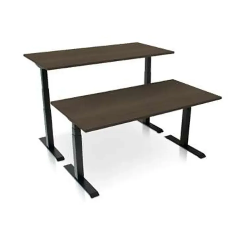 MRC PRO-L 2.0 elektrisch ARBO zit-sta bureau - 180x80 - bruin eiken