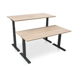 MRC PRO-L 2.0 NEN-EN 527 elektrisch ARBO zit-sta bureau - 120x80 - midden eiken