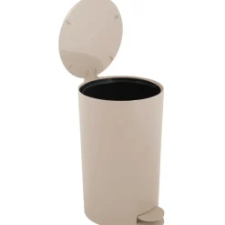 MSV badkamer/toilet pedaalemmer - beige - 3L - 15 x 27cm