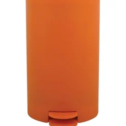 MSV kleine badkamer/toilet pedaalemmer - oranje - 3L - 15 x 27cm