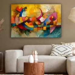 MuchoWow Canvas Schilderij 120x80cm Kunst Abstract Modern
