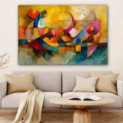 MuchoWow Canvas Schilderij 120x80cm Kunst Abstract Modern