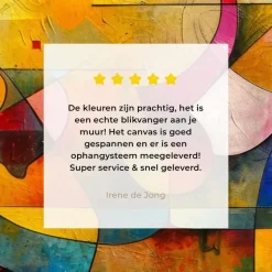 MuchoWow Canvas Schilderij 120x80cm Kunst Abstract Modern