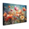 MuchoWow Canvas Schilderij 90x60cm Bloemen Watercolor Kunst